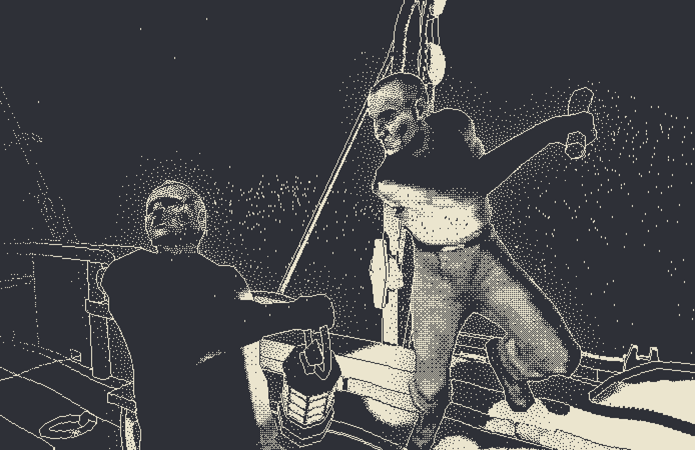 Lars Linde and Nathan Peters in The Doom Part 1