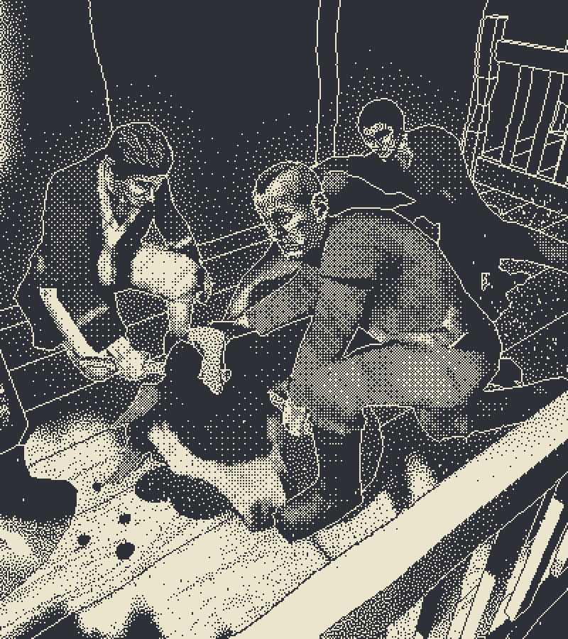 Emil O'Farrell, Thomas Lanke, and Peter Milroy in A Bitter Cold Part 3