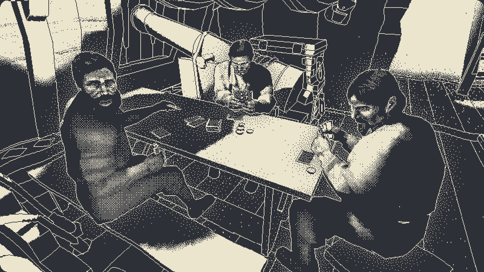 Leonid Volkov, Alarcus Nikishin, and Aleksei Toporov in A Bitter Cold Part 1